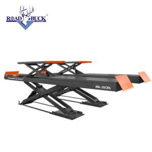 Professional Ultrathin Double Level Scissor Lift for Four Wheel Wheel Alignment/Used Home Garage Car Lift for Sale for Sale