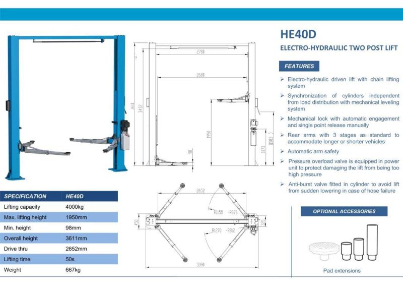 Elevator Lift/Car Lift/Car Jack/Motorcycle Lift Table/Auto Lift/Garage Equipment/Two Post Lift/Two Post Car Lift/Car Hoist/Car Parking/Scissor Lift