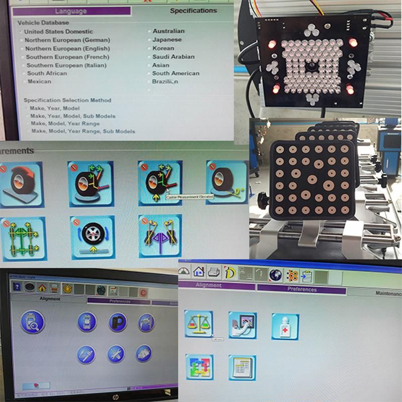 Automatic Visual 3D Camera Wheel Alignment System with Ce