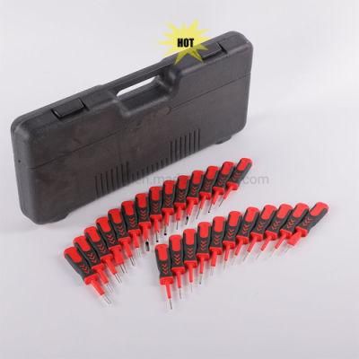 Viktec Custom Logo 25 PCS Stainless Steel Tips Universal Terminal Tool Kit for Auto Technicians, Safely Remove Wires