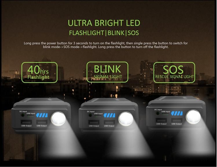 12V Car Battery Mini Jump Starter Power Bank 10000mAh 600AMP with LED Light