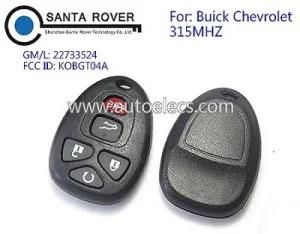 High Quality for Buick Chevrolet 5 Button Remote Key Kobgt04A 315MHz