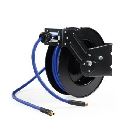 Heavy Duty Steel Retractable Reel with Hybrid Air Hose- with Lead-in Hose for European Market