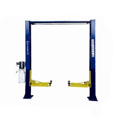 Two Post Auto Lift Clear Floor Manual Two Side Release