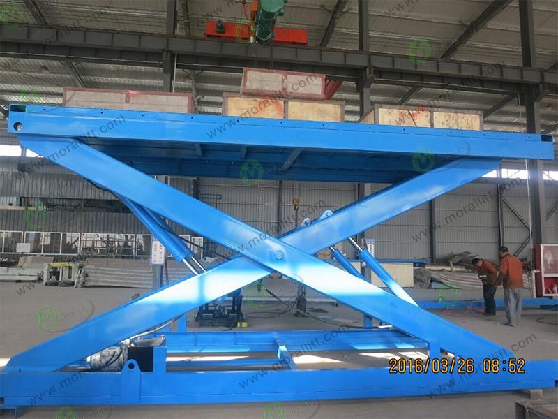 6Ton Hydraulic Scissor Type Parking Car Lift in Basement