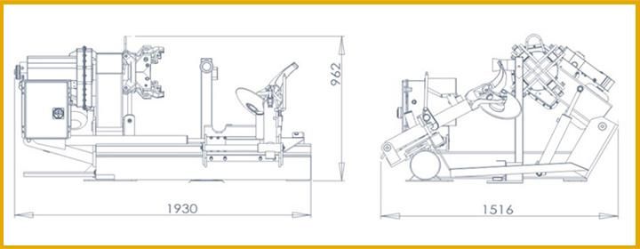 Ce Approved Truck & Bus Tire Changer with Rim Diameter 14"-26"