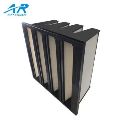 V-Bank Filters with Plastic Frame Cartridge for Industry Use