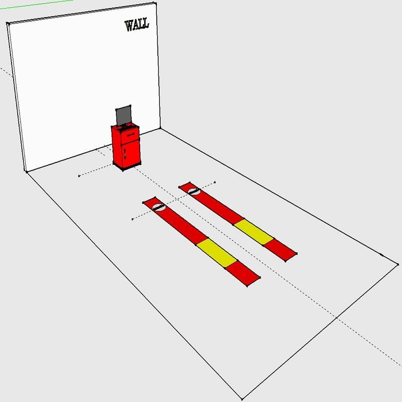 CE Mobile Car Wheel Alignment Used in Tyre Repair Shop