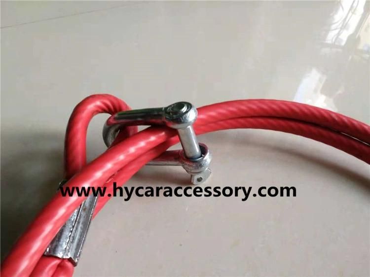 Truck Compartment Cable Pull Line High Quality PVC Rubberized Stainless Steel Wire Rope Oily Wire Rope