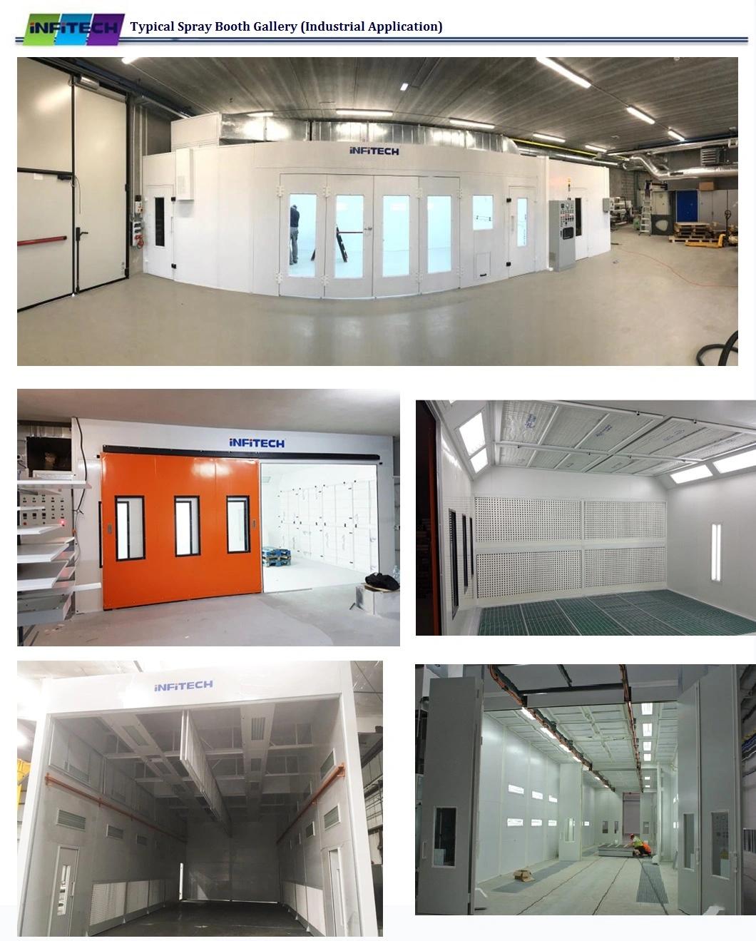 Australian Standard Downdraft Gas Heating Massive Spray Booths with Two Working Zones