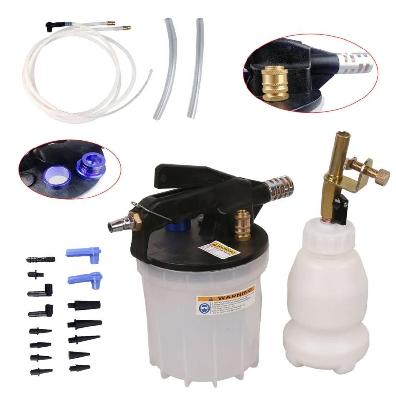 Viktec 2L Vacuum Brake Bleeder Kit with 2L Brake Fluid Extractor and 1L Automatic Refilling Bottle (VT01294R)