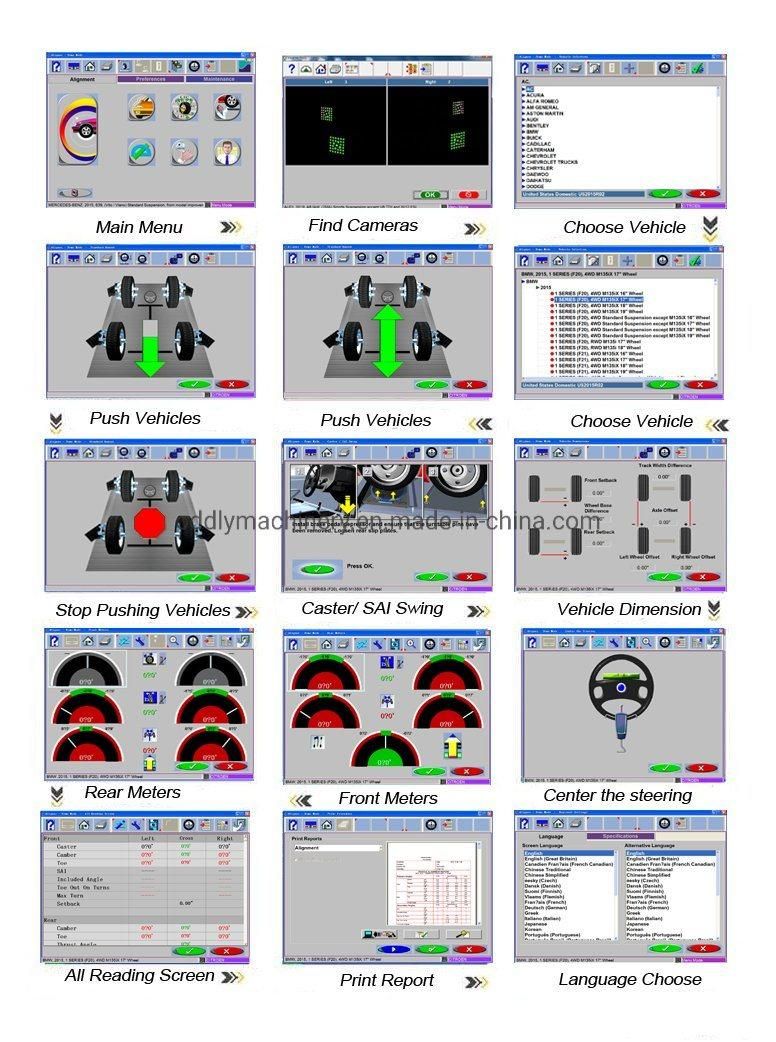 Auto Workshop 3D Wheel Alignment Machine Price