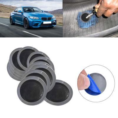 Car Round Natural Rubber Tire Tyre Puncture Repair Cold Patch Tubeless Patches