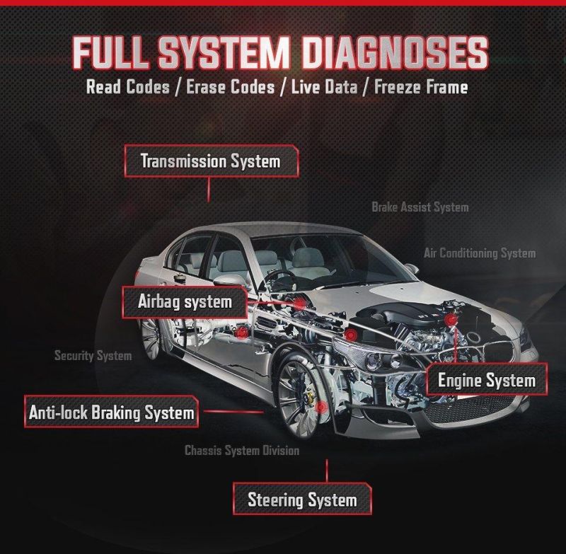 Mx808 All Vehicle Diagnostic Machine Autel Scanner Maxicom Mk808