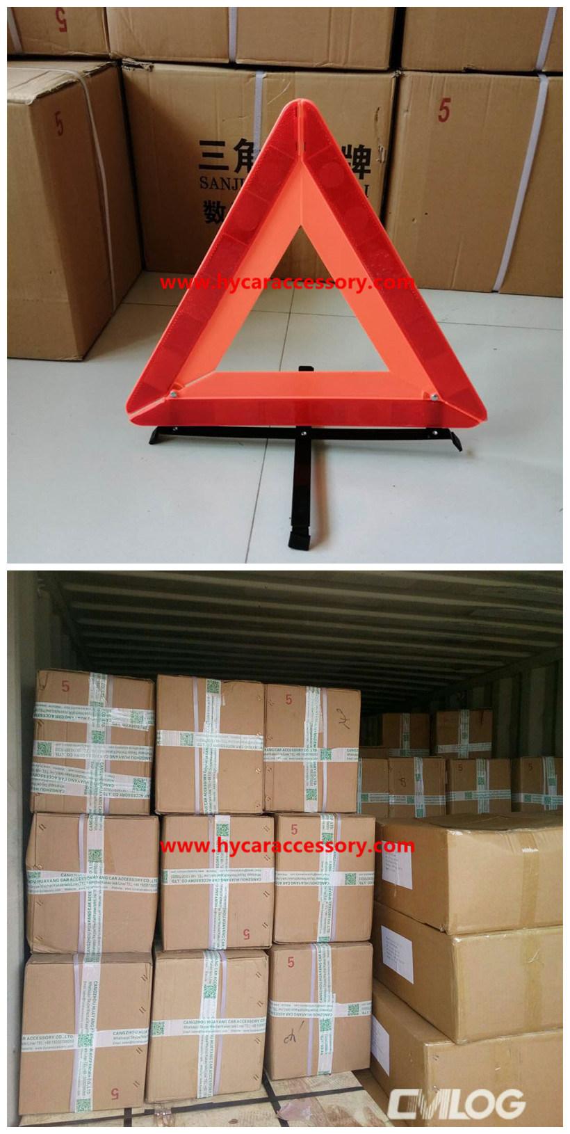 CE Certification Wholesale Road Safety Red Emergency Reflective Folding Auto Car Warning Triangle