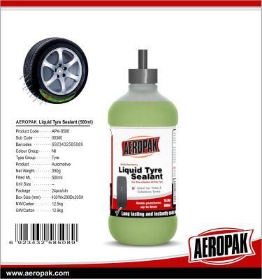 Aeropak 500ml Liquid Tyre Sealant for Tire Repair