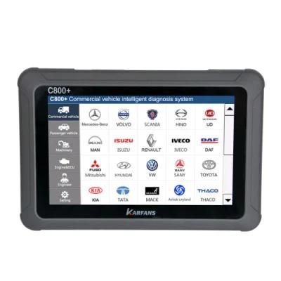 Car Fans C800+ Diesel &amp; Gasoline Vehicle Diagnostic Tool for Commercial Vehicle, Passenger Car, Machinery with Special Function
