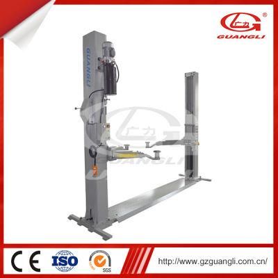 Automobile Service Station Tools Guangli Manufacturer Hydraulic Two Post Car Lift with Floor Plate