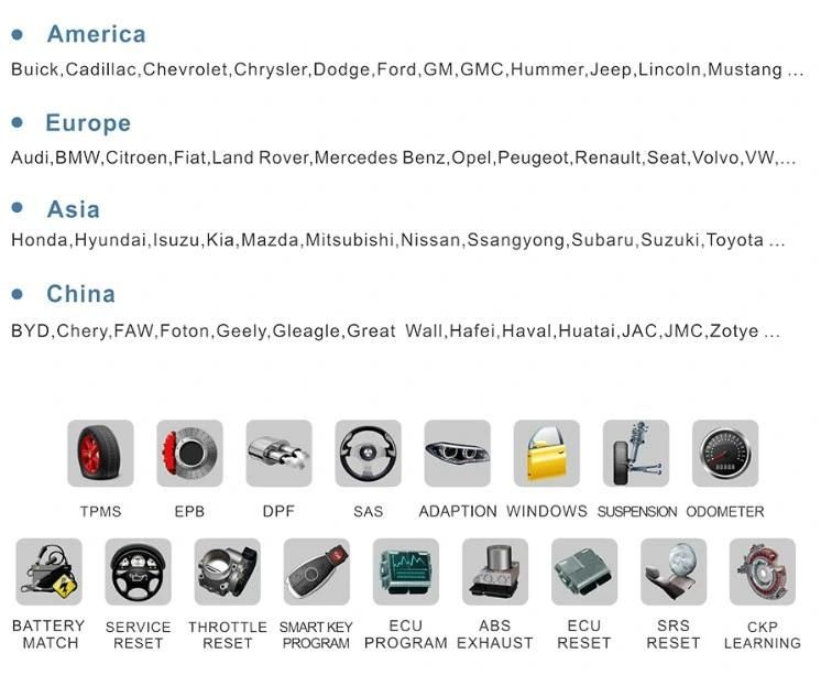 Professional Diagnostic Scanner Fcar F7s-W for Universal Cars and 12V Light Commercial Vehicles Obdeobd Key Program ECU Program
