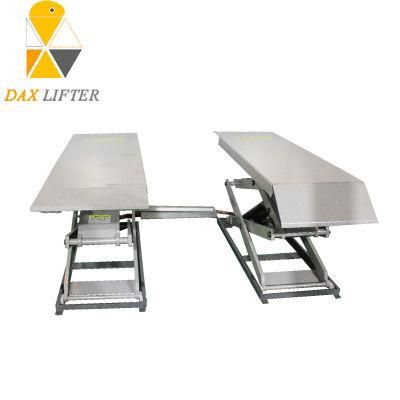 Stable 1800mm Rising Height Low Profile Scissor Vehical Lift