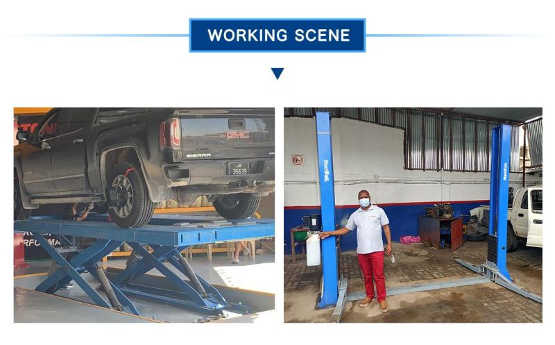 3000kg in-Ground Hydraulic Scissors Lift Space Saving Equipment