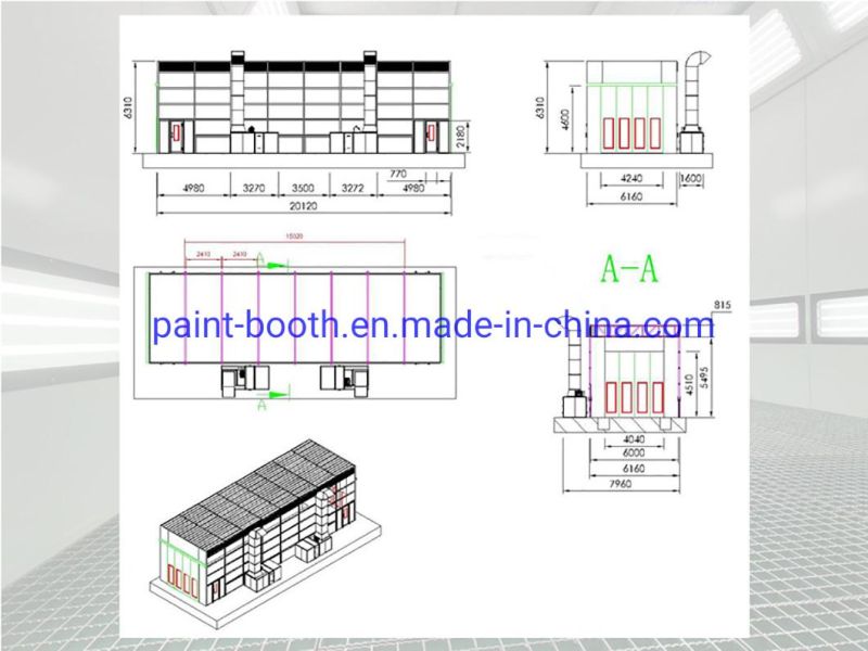 Garage Equipment/Car Spray Paint Booth/Spray Booth for Truck/Aircraft Painting