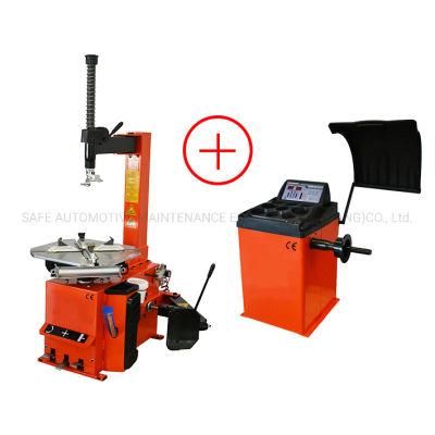 Black and Orange Tyre Changer Machine