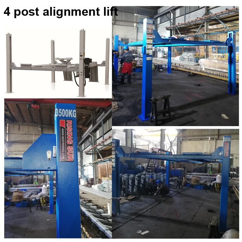 3.5ton Four Column Double Cylinder Car Lift for Wheel Alignment