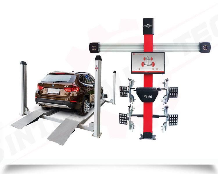 3D Wheel Alignment Car Parking Lift 4 Post Auto Car Lift