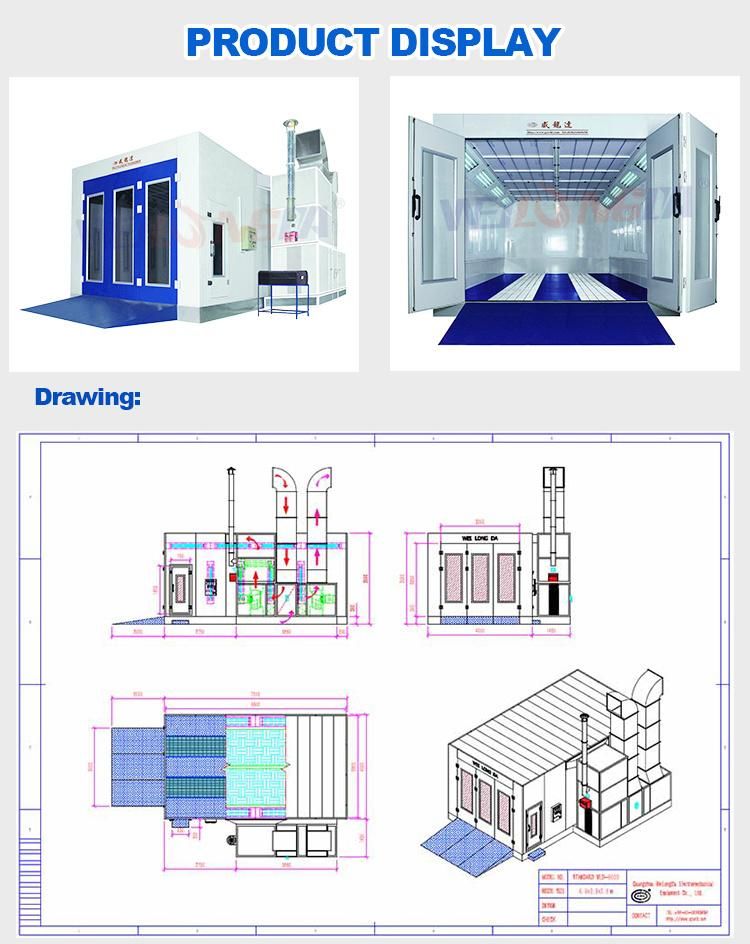 Wld9000 Car Auto Spray Drying Chamber CE