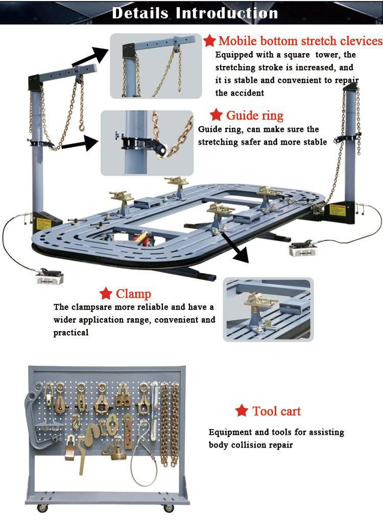 Ozm-2000 Workshop Equipment Car Frame Machine Auto Body Straightening Bench