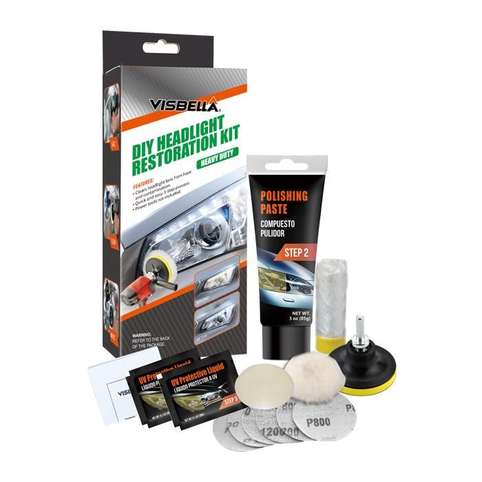 DIY Car Manuel Lens Headlight Restoration Cleaning Set