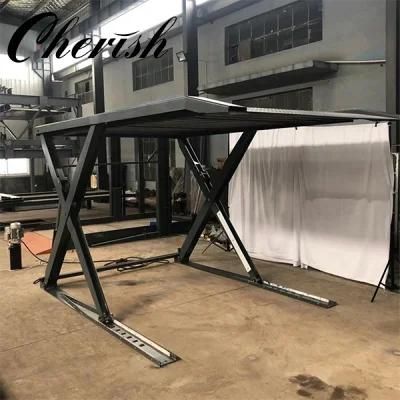 Hydraulic Two Level Automatic Scissor Car Elevator