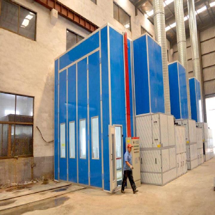 Automotive Spray Paint Booth with Intake and Exhaust Fan