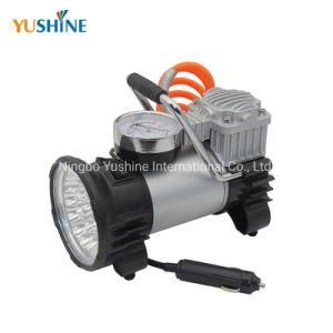 China Factory Wholesale Tire Inflator Air Compressor for Cars with LED Light