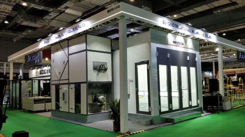 Full Downdraft Paint Booth for Heavy Duty Products From Infitech