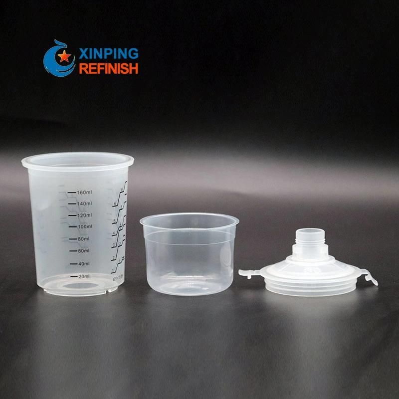 90ml Auto Paint Solvent Disposable Spray Gun Cup Plastic Paint Mixing Cups