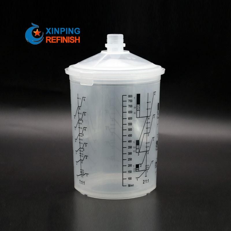 Good Quality Car Repair 800ml Disposable Plastic PP Paint Mixing Cup