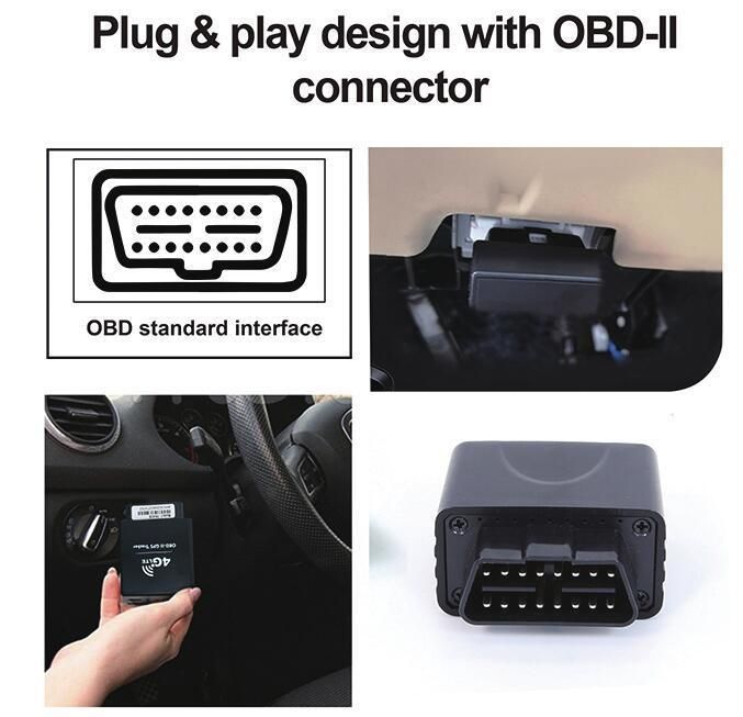 4G Easy Installation Obdii GPS Tracker Real-Time Google Map Tracking (DI)