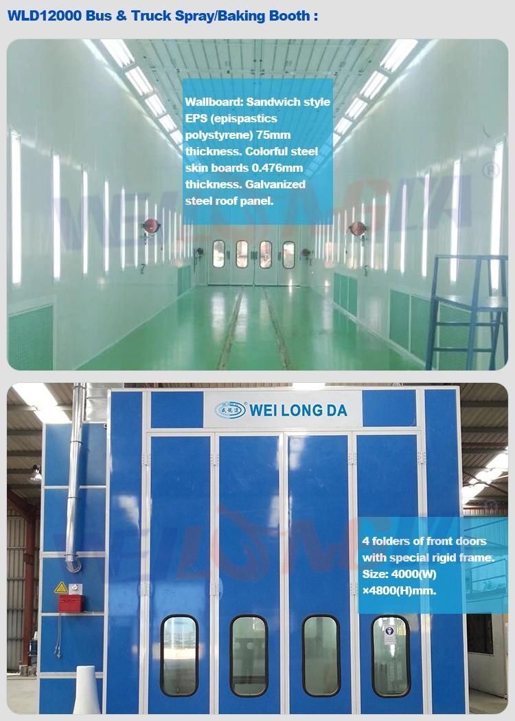 Wld15000 Automotive Train Bus Spray Booth/Paint Booth/Painting Booth/Truck Spray Booth/Painting Room/Painting Cabin/Car Spraying Booth/Chamber/Camera Price