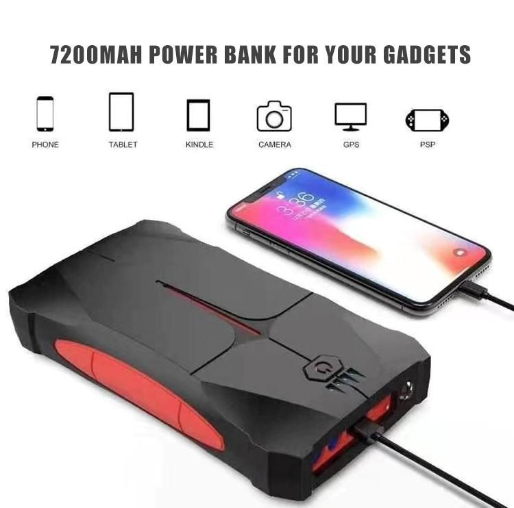 Waterproof Rugged Portable Lithium Vehicle Jump Box Pack 600A Peak Current Car Jump Starter