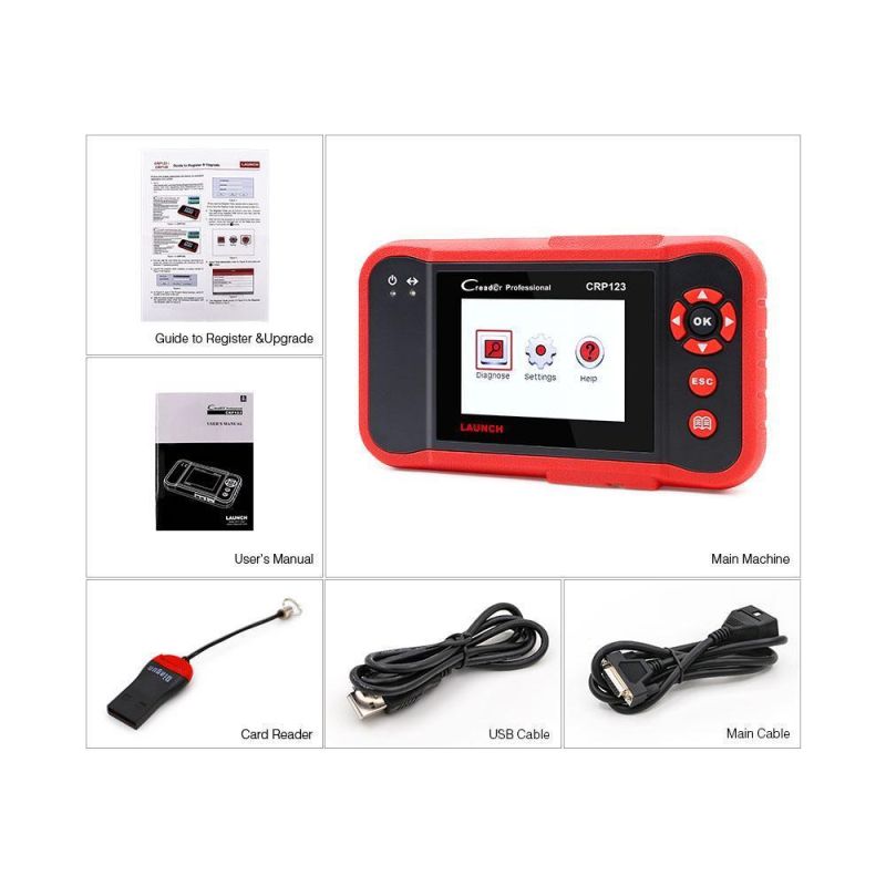 Launch Creader Professional Creader Crp123 Auto Diagnostic Scanner Code Reader Launch Crp 123 OBD2 Eobd Scanner