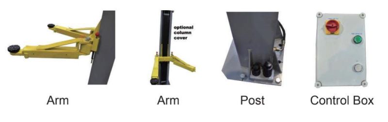 Mobile Single Post Lift Single Post Car Lift Portable 1 Post Column Lift