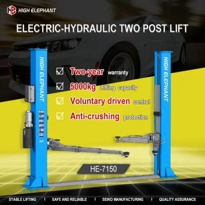 Garage Hydraulic Car Elevator Lifting Machine 4000kg 2 Post Lift