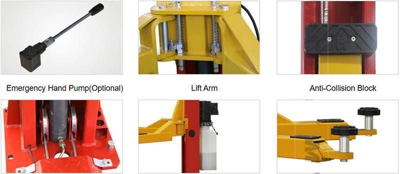 Hot Sale Manual Release 4 Ton Two Post Gantry Car Lift