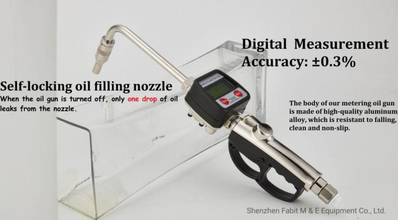 Digital Meter Nozzle with Flow Meter, Digital Fuel Oil Nozzle Gun Fueling Nozzle, Measuring Oil Nozzle