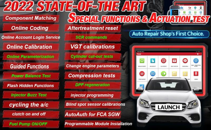Launch X431 PRO3s+Hdiii Heavy Duty Modual, Diesel&Gasoline Bidirectional Diagnostic Scan Tool, Cars&Heavy Duty Trucks All Systems Scanner, Key Program