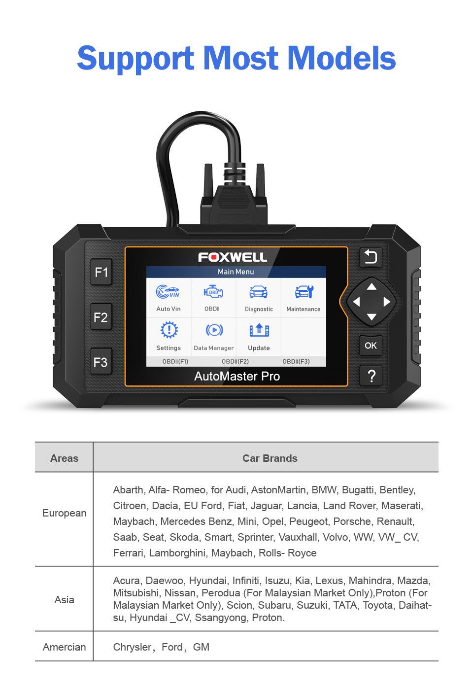 Foxwell Nt644 Elite OBD2 Workshop Car Diagnostic Tool Professional DPF Epb Oil Reset Automotive Scanner Full System