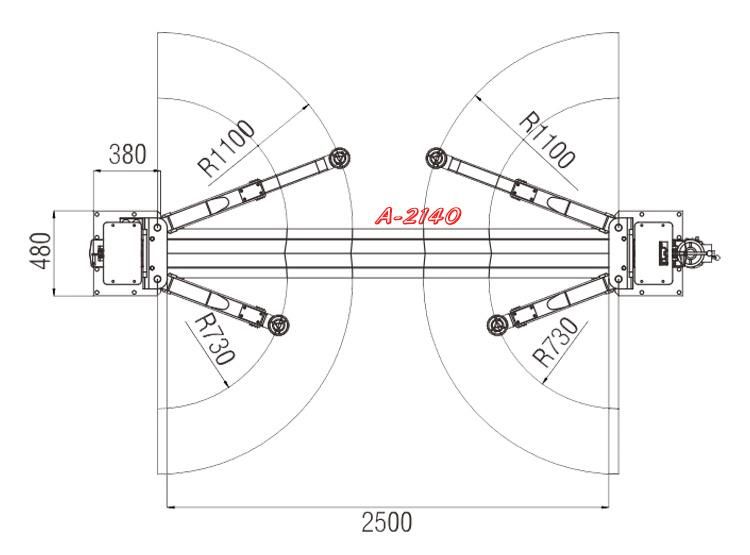 Vico Car Lift Service Center Hoist Automotive Crane