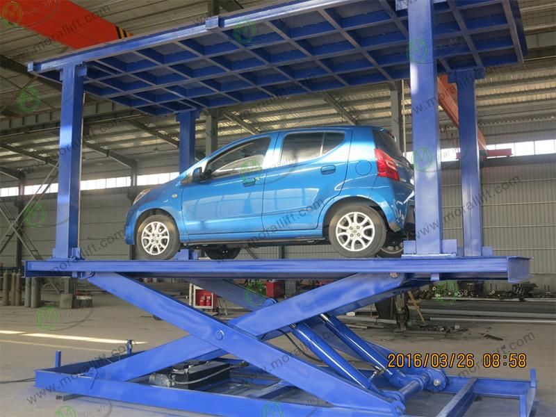 Stationary Hydraulic Scissor Design Garage Car Elevator